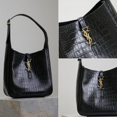 Ysl  - Black/ Crocodile skin <br> <span class='text-color-warm'>אזל במלאי</span>