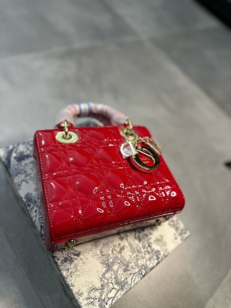 شنطة \ Lady Dior  - Red