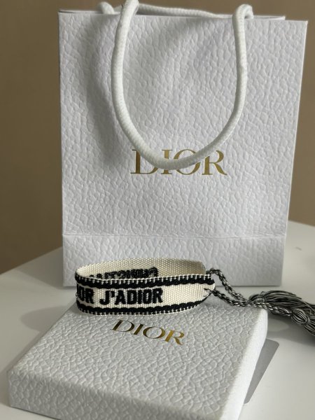 اسوارة قماش DIOR - white / black