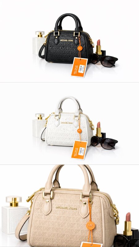 شنطه مايكل كورس حجم ميني ميني متوفر ثلاثه ألوان  اسود و بيج وابيض