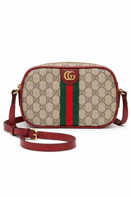 شنطه جوتشي حجم وسط لون احمر فاقع والكميه محدوده