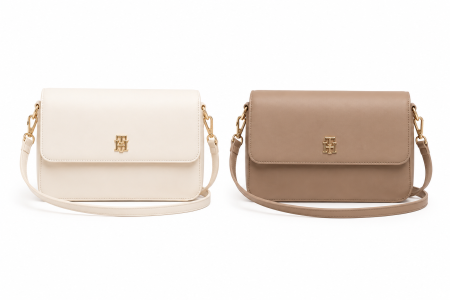Tommy Elegant Crossbody Bag 🤍🤎