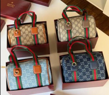 شنطة Gucci كواليتي عالي متوفر 4 ألوان عسلي وبني وكحلي وازرق
