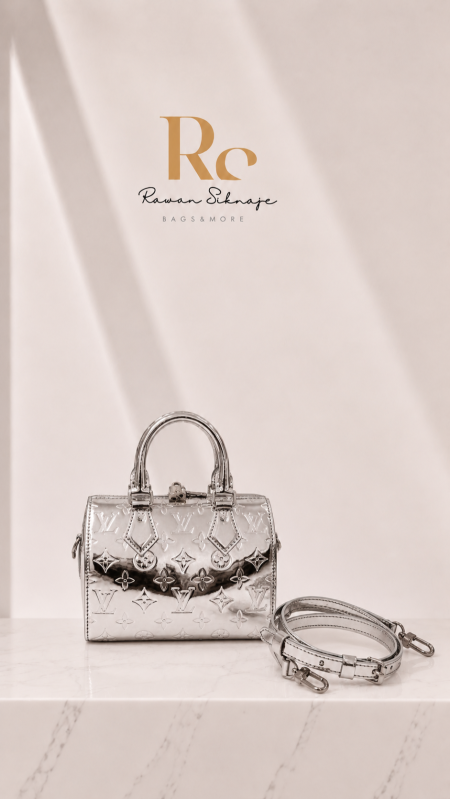 شنطة Lv speedy silver mirror