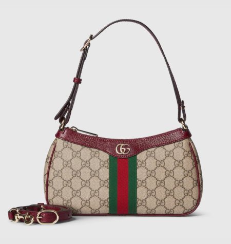شنطة Gucci الجديده كلياً باللون البرغندي